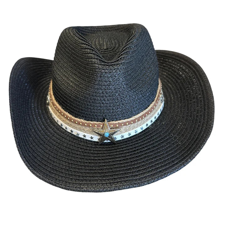 50s Vintage stetson Zephyr 1/4 58cm 黒 Black Woven Stetson Hat – Saint Lori Boutique