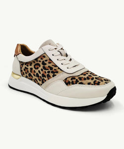 Leopard Leather Onyx Trainer