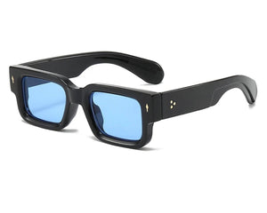 Black Blue Retro Square Frame Sunglasses – Saint Lori Boutique