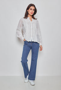 White Symi Button Up Shirt