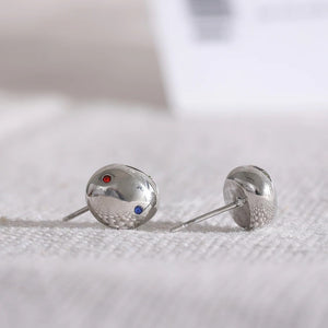 Silver Danty Cubic Ball Studs