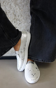 Silver Fran Slip Ons