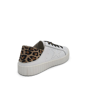 Valentina White Leopard Sneaker