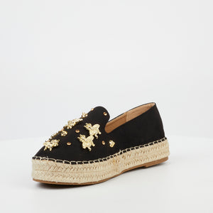 Black Bee Ivory 3 Flat Loafers