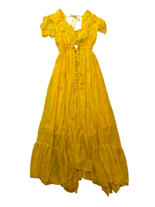 Yellow Georgette Maxi Dress