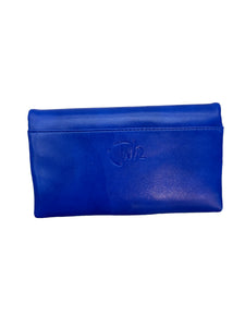Royal Blue Zoe Leather Large Wallet
