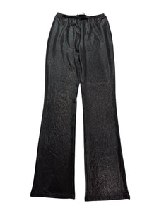 Black Shimmering Wide Leg Pants