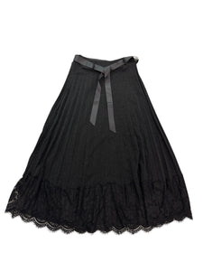 Black Luxe Lace Skirt