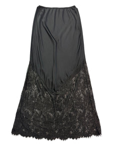 Elegant Black Lace Maxi Skirt