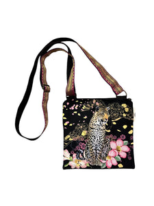 Black Leopard Crossbody Bag