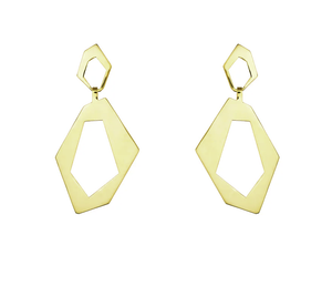 Gold Athena Statement Earrings