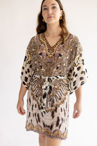 Leopard Kaftan Dress