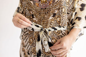 Leopard Kaftan Dress