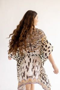 Leopard Kaftan Dress