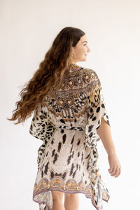 Leopard Kaftan Dress