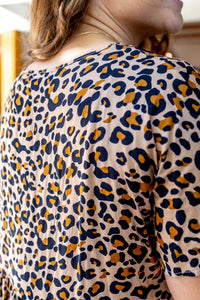 Leopard Cotton Short Dress