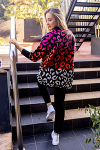 Pink Three Tone Leopard print  Jersey