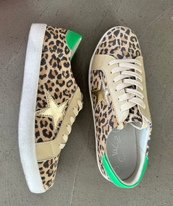 Leopard Jordan Leather Sneaker