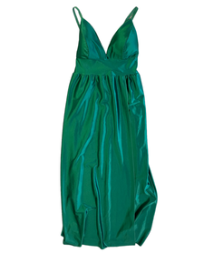 Green Satin Lawrence Dress