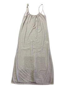 Silver Lurex Maxi Dress